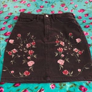 Cute embroidered skirt!